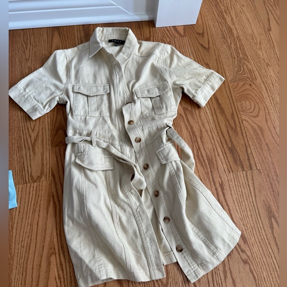 Belted Canvas Dress - Picture 1 of 1